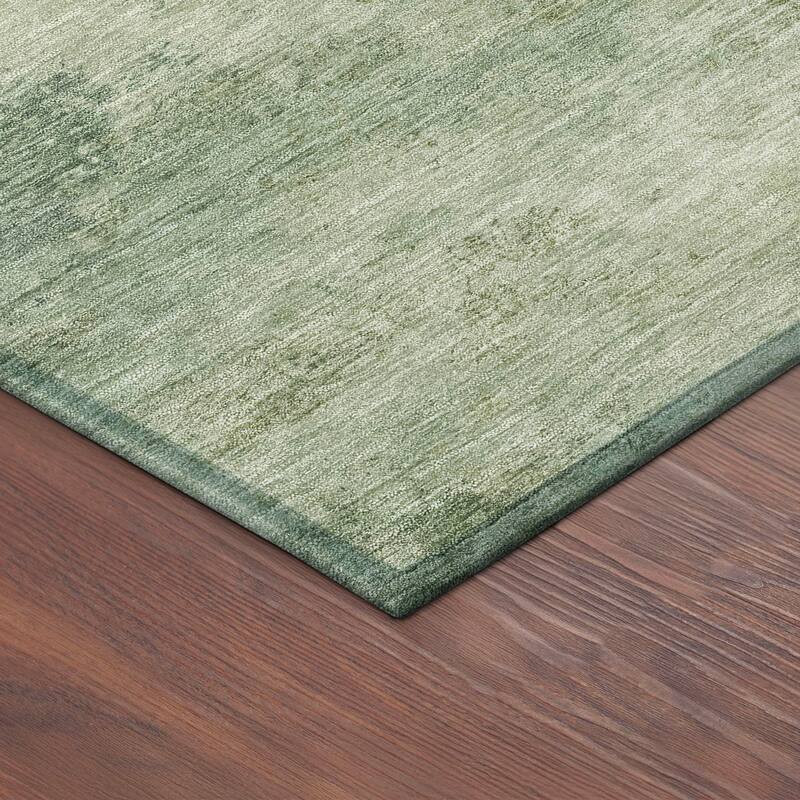 Machine Washable Indoor/ Outdoor Modern Contemporary Chantille Rug