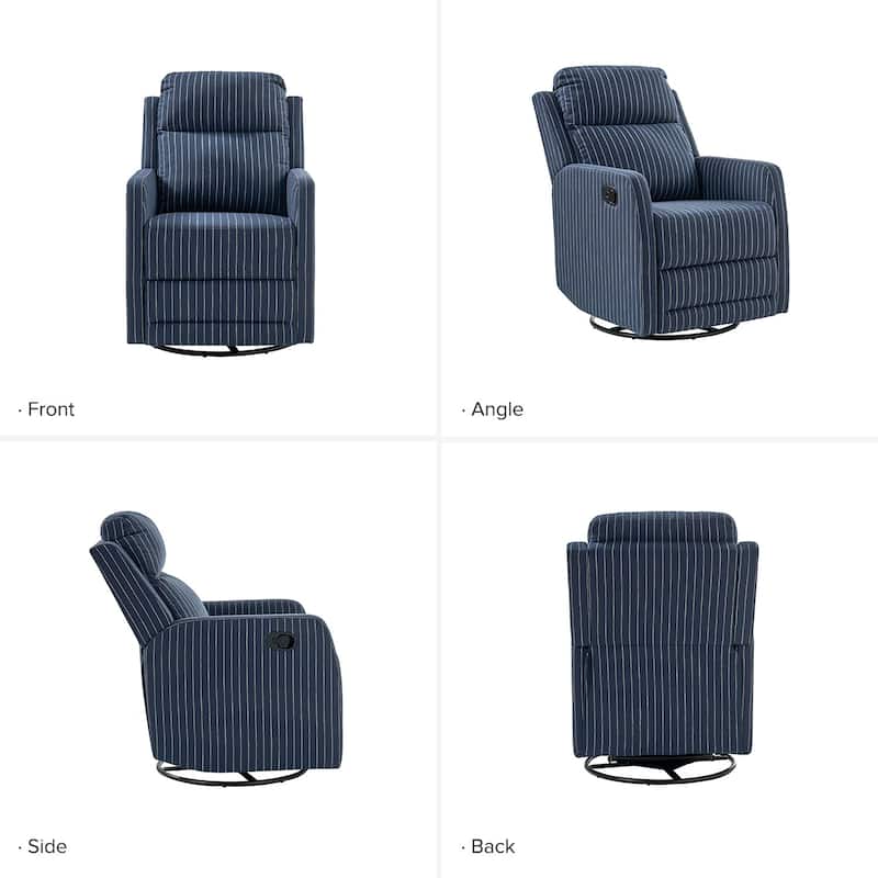 Diana Modern Polyester 360-degree Swivel Rocker Recliner by HULALA HOME