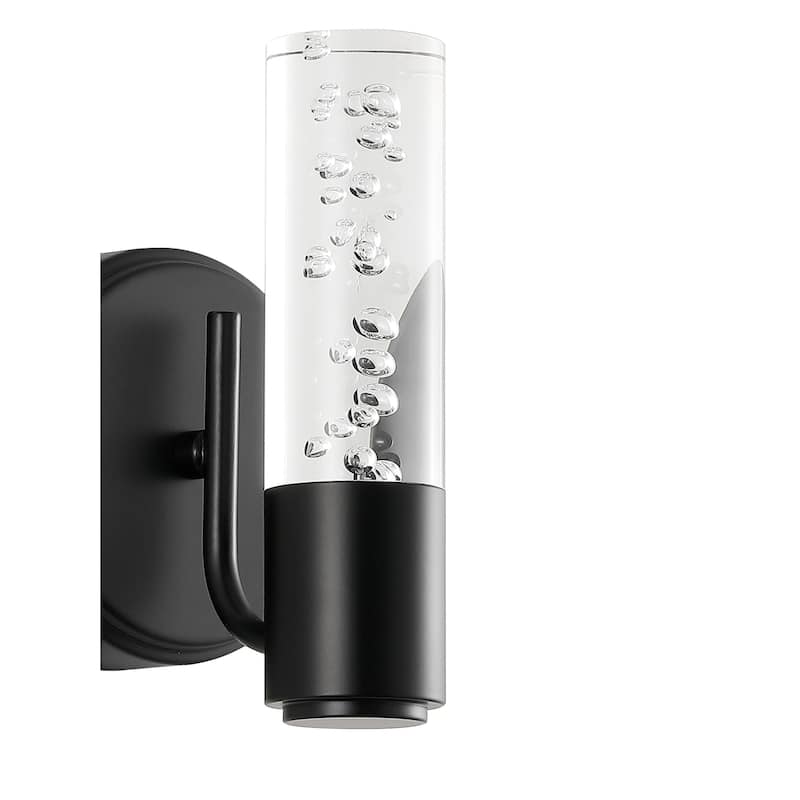 Alain Minimalist Modern Bubble Acrylic/Iron Integrated LED Vanity Light, by JONATHAN Y