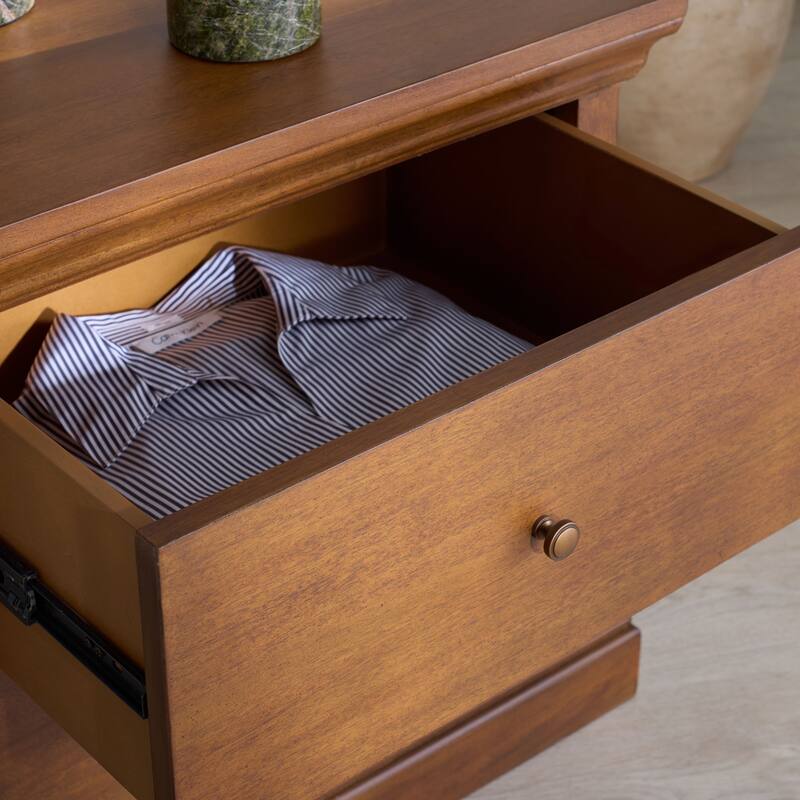 SAFAVIEH Couture Lizzy 2-Drawer Wood Nightstand