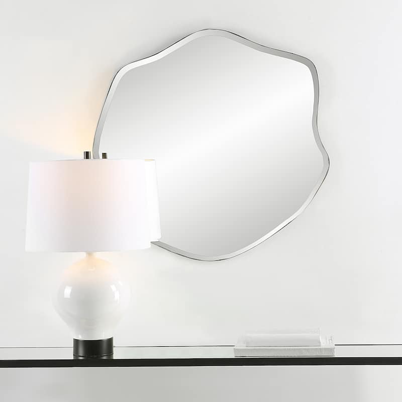 Frameless Beveled Wall Mounted Mirror - 31.5"