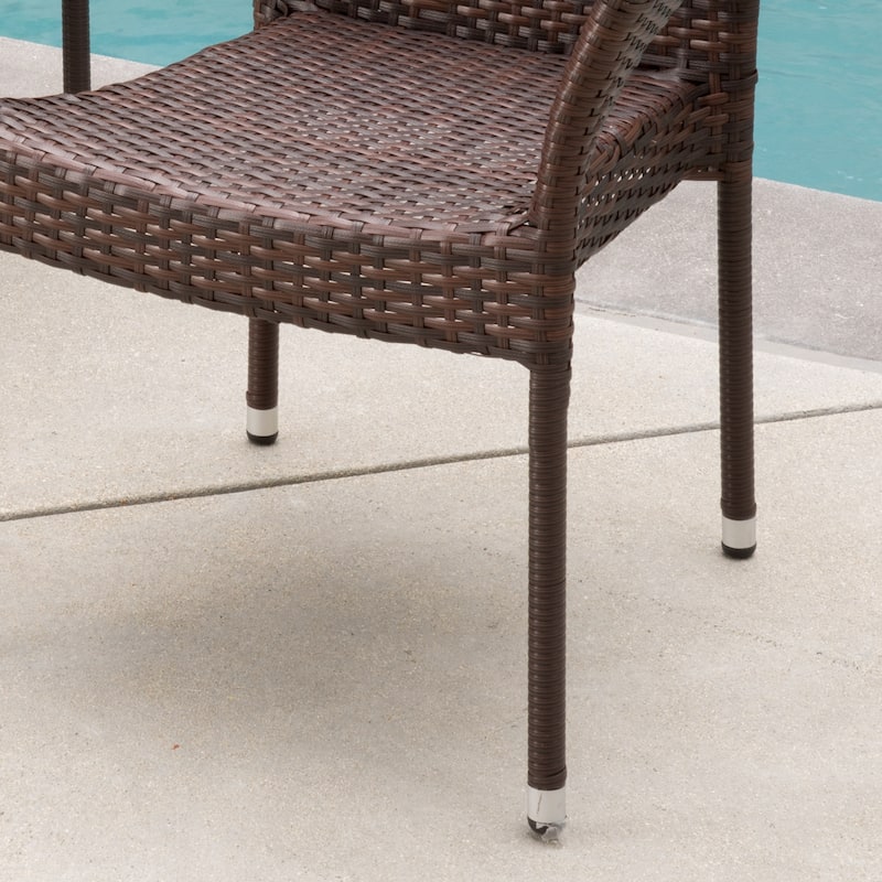 Christopher Knight Home Cliff Outdoor Wicker Chairs Set