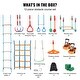 preview thumbnail 18 of 22, Ninja Warrior Obstacle Course for Kids Backyard Toys Training Equipment Set