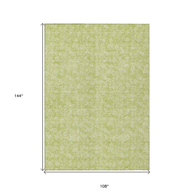 HomeRoots Floral Transitional Rectangle Outdoor Rug