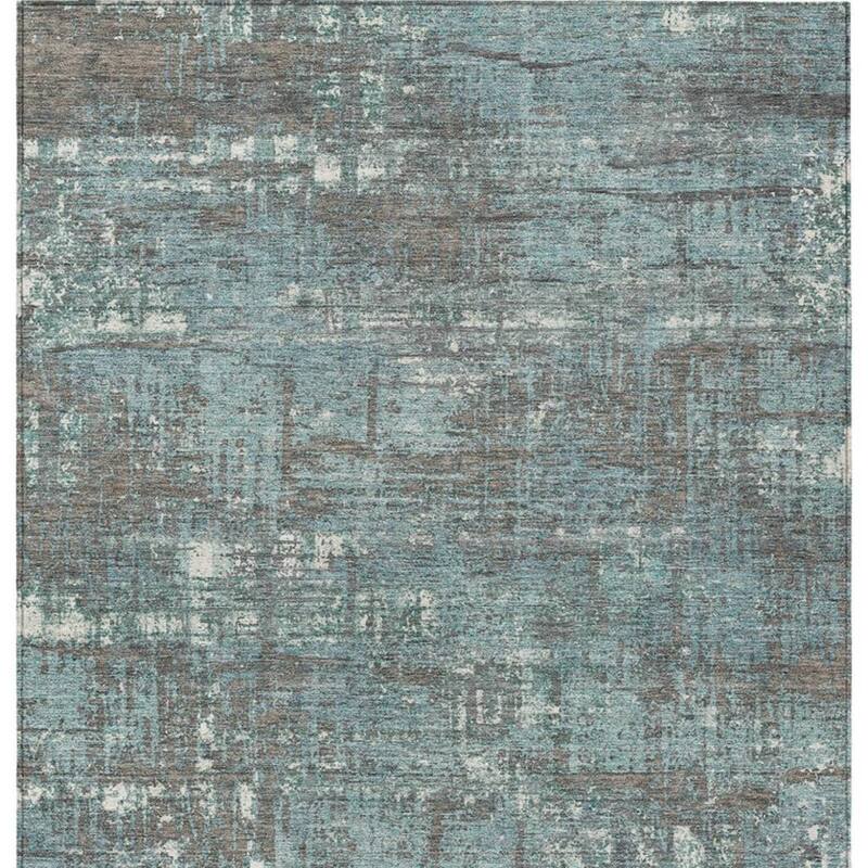 HomeRoots Geometric Transitional Rectangle Outdoor Rug