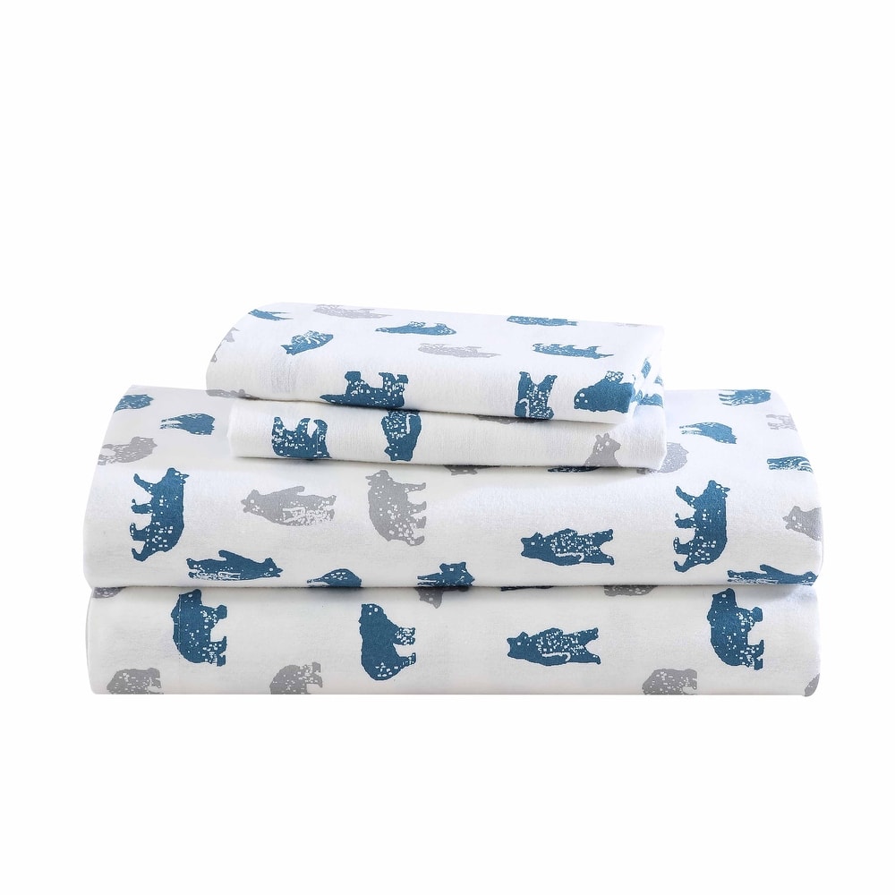 Eddie Bauer Printed Cotton Flannel Sheet Set