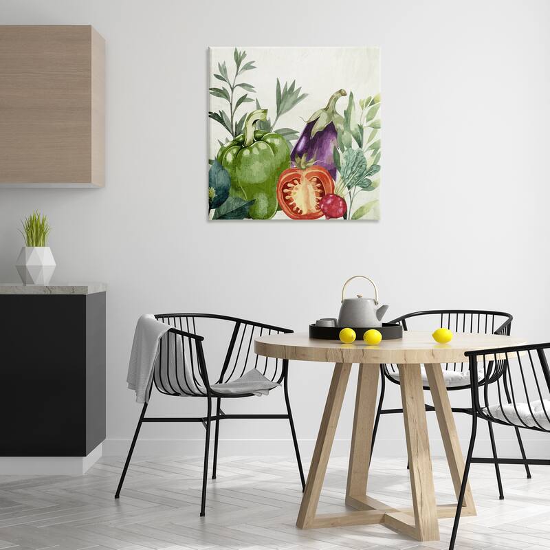 Stupell Organic Garden Vegetables Canvas Wall Art Design By Kim Allen