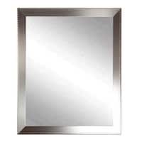 Brandtworks Embossed Silver Framed Vanity Wall Mirror 20 X 30 Brandtworks Embossed Silver Framed Vanity Wall Mirror 25 X