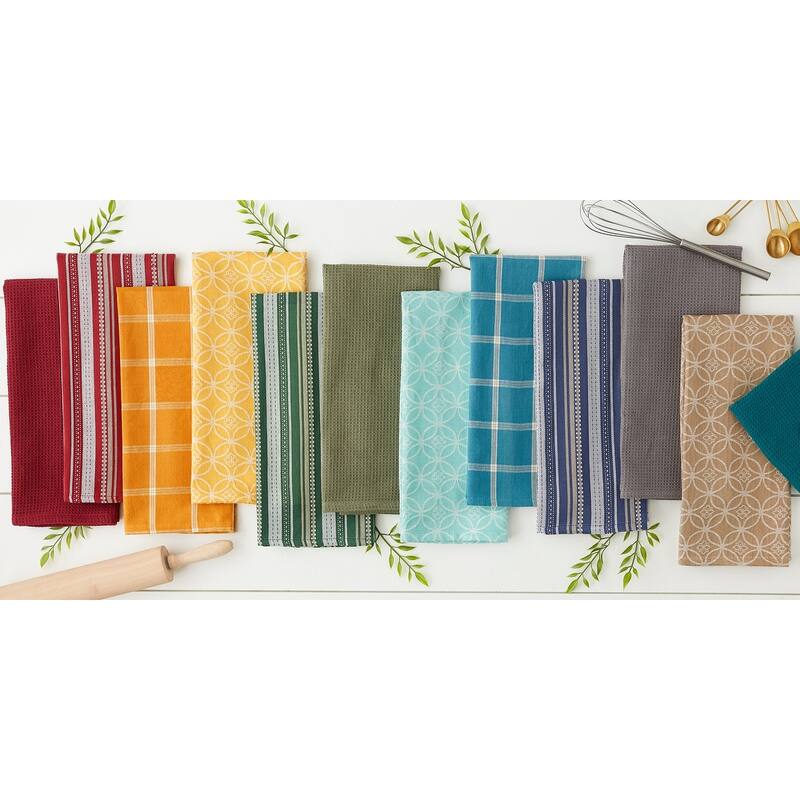 DII Assorted Kitchen Dishtowel & Dishcloths (Set of 5)
