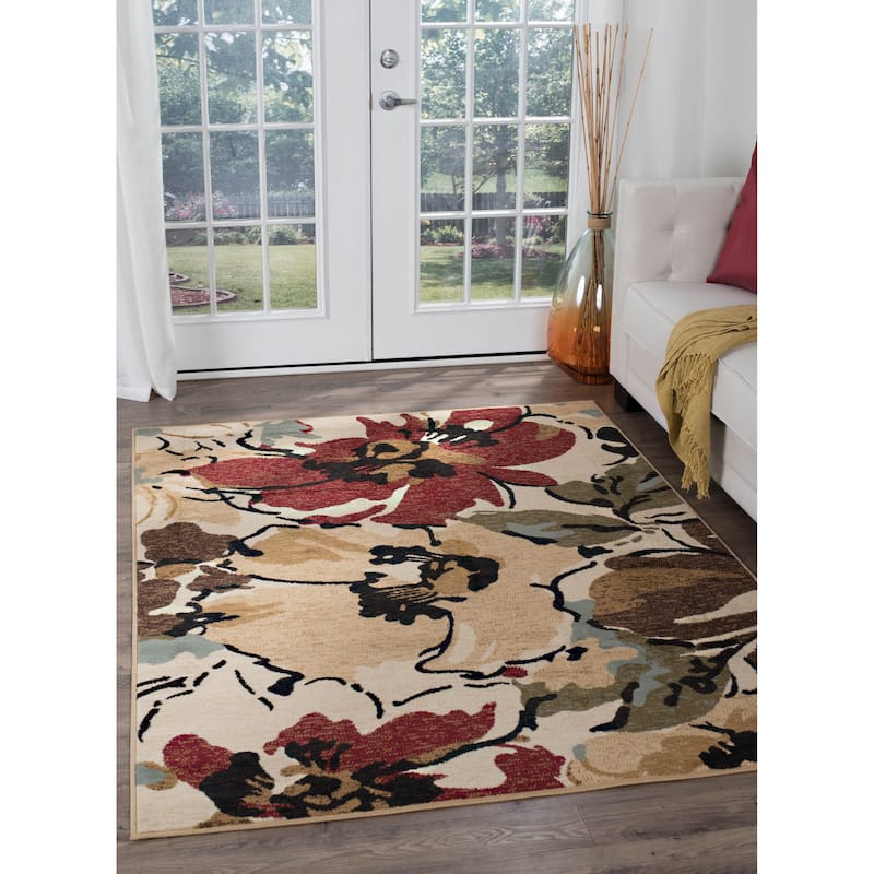 Lagoon Modern & Contemporary Floral Indoor Area Rug