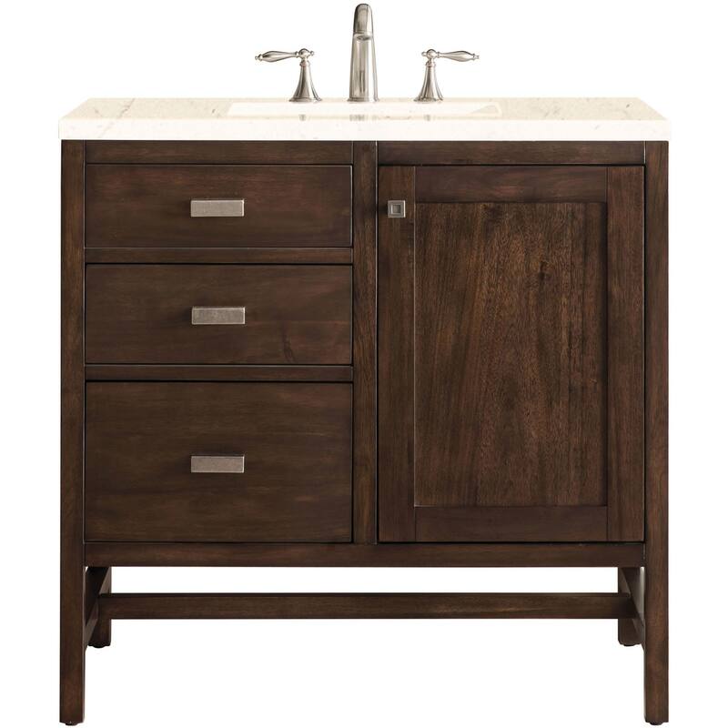 James Martin Vanities Addison 36" Single Basin Hardwood Vanity Set - Mid Century Acacia - Wood Finish