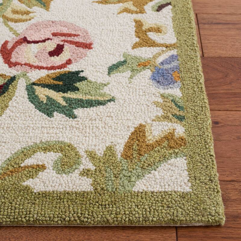 SAFAVIEH Handmade Chelsea Ageet French Country Floral Wool Rug