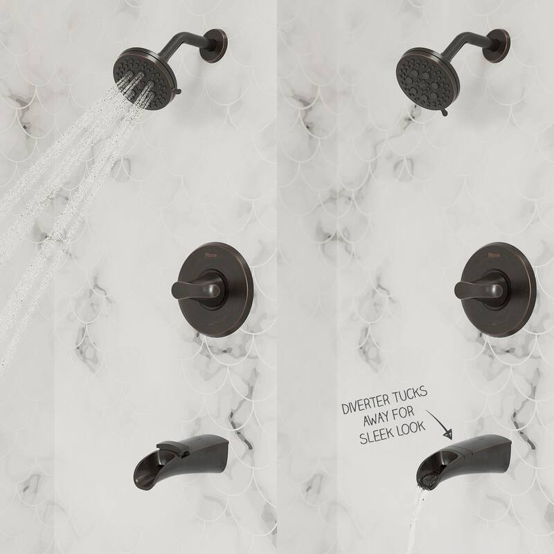 Pfister Jaida Tub and Shower Trim Package with Multi Function Shower