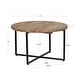 preview thumbnail 6 of 4, Linon Tayla Natural Wood/Iron Coffee Table
