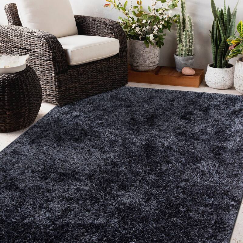 Mila Jade Microfiber Extra Thick 3" Plush Shag Rug