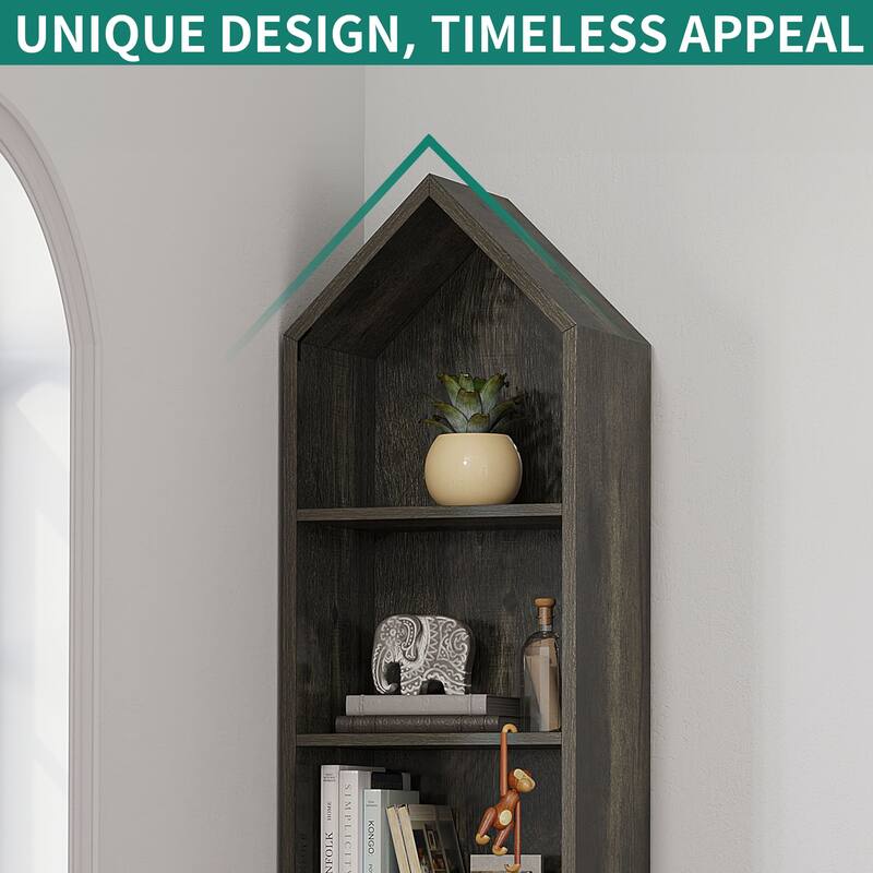 Moasis 6 Tier Tall Narrow Bookshelf and Bookcase Cube Storage Organizer