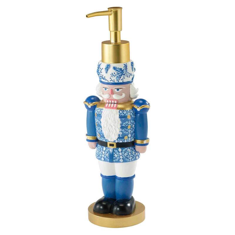 Avanti Linens Nutcracker Trellis Lotion Dispenser - Blue - Lotion Dispenser