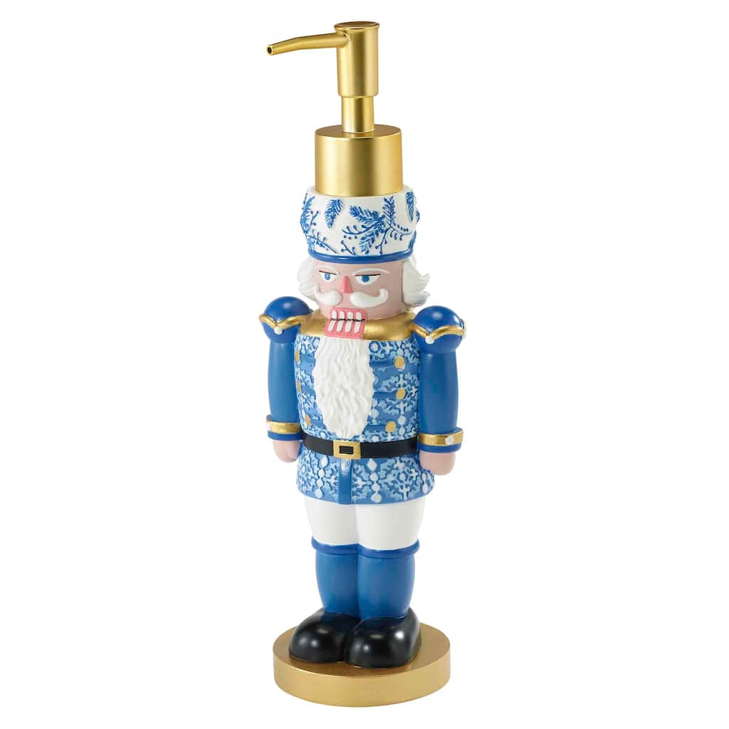 Avanti Linens Nutcracker Trellis Lotion Dispenser - Blue - Lotion Dispenser