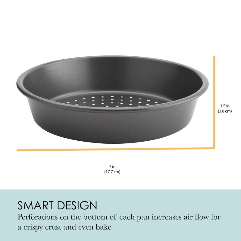 Chicago Metallic Deep Dish Pizza Pan Set, Set of 4
