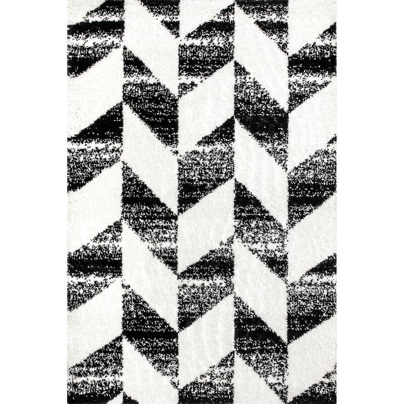 Nuloom Avery Herringbone Cozy Shag Area Rug
