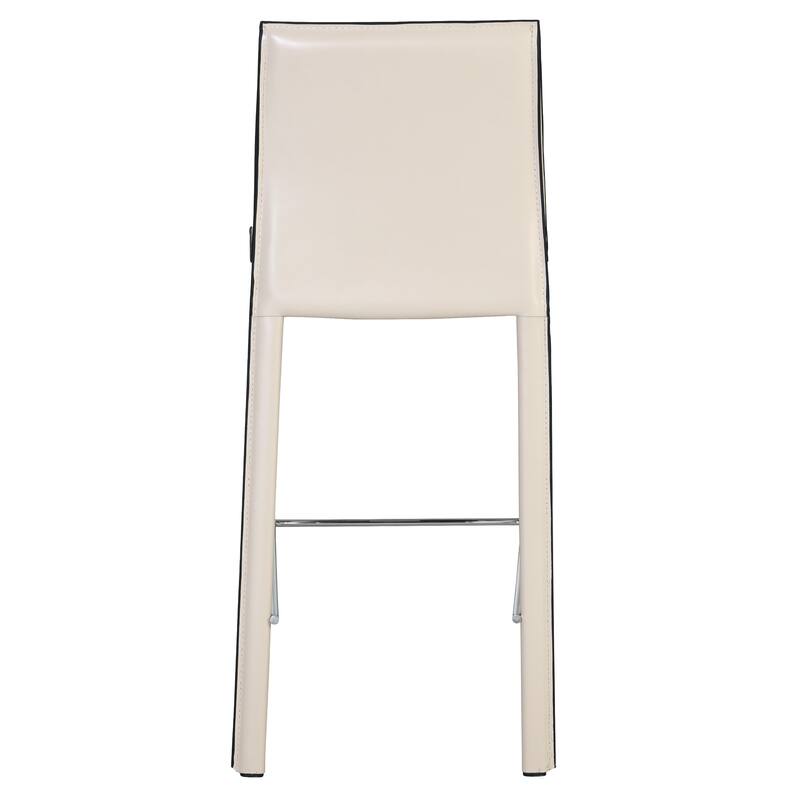 NPD Furniture Gervin Recycled Leather Counter Stool (Set of 2)