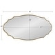 preview thumbnail 49 of 70, Kate and Laurel Leanna Scalloped Oval Wall Mirror