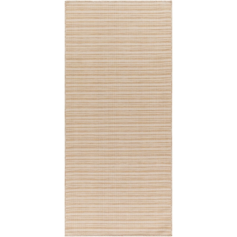 Livabliss Hampton Indoor/ Outdoor Classic Striped Area Rug - 5'1" x 7' - Tan