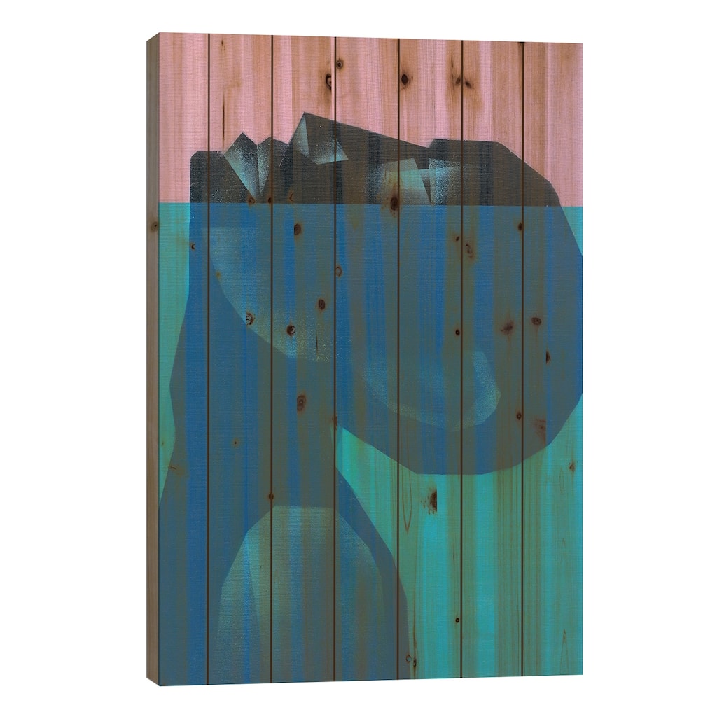 Peace in Water Print On Wood by VCalvento - Multi-Color