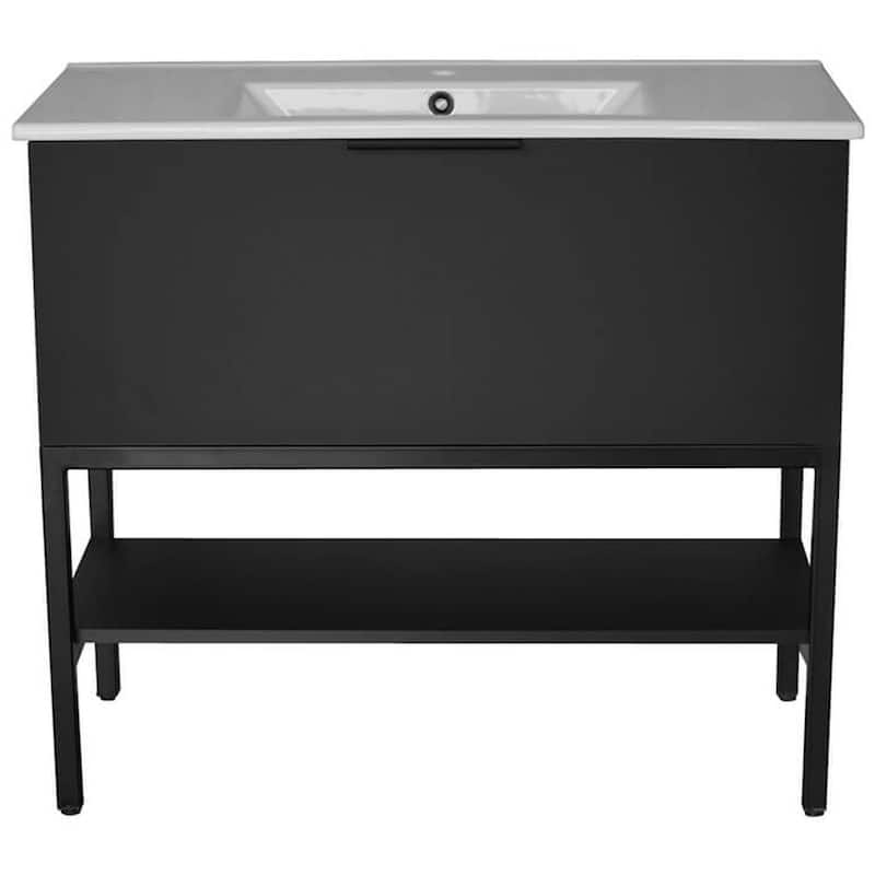 Nameeks Bodrum-3918 Bodrum 40" Free Standing Single Basin Vanity Set
