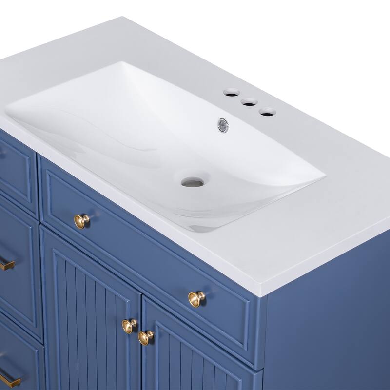 MDF Bathroom Vanity with Resin Sink