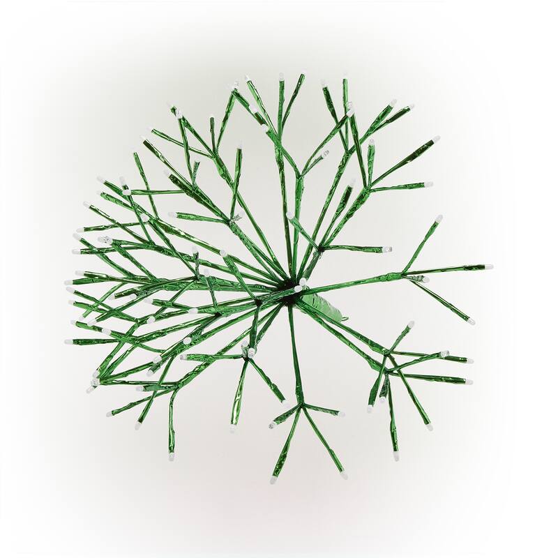 Alpine Corporation 16"H Indoor Holiday 3D Snowflake Hanging Ornament with LED Lights