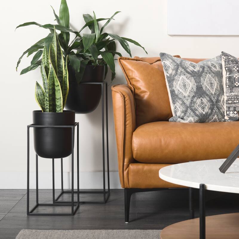 Bumble Black Metal Plant Stands (Set of 2)