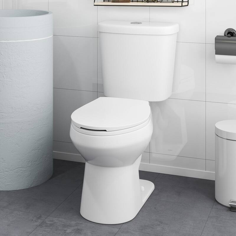 Costway Two-Piece Elongated Toilet with 17.5" ADA Comfort Chair Height - See Details