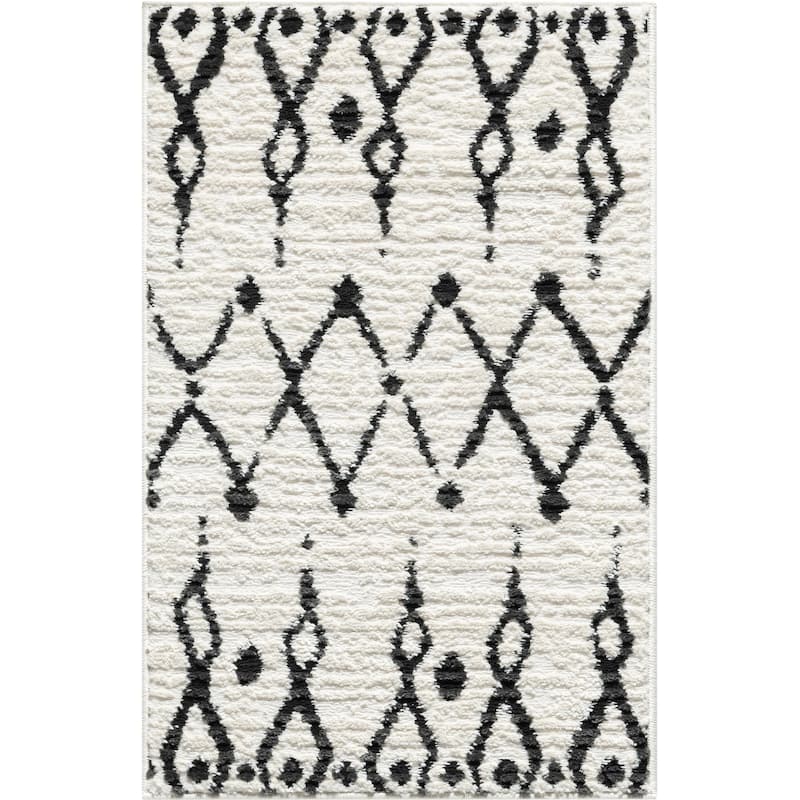 Abani Viva VIV160 Moroccan Geometric Tribal Area Rug