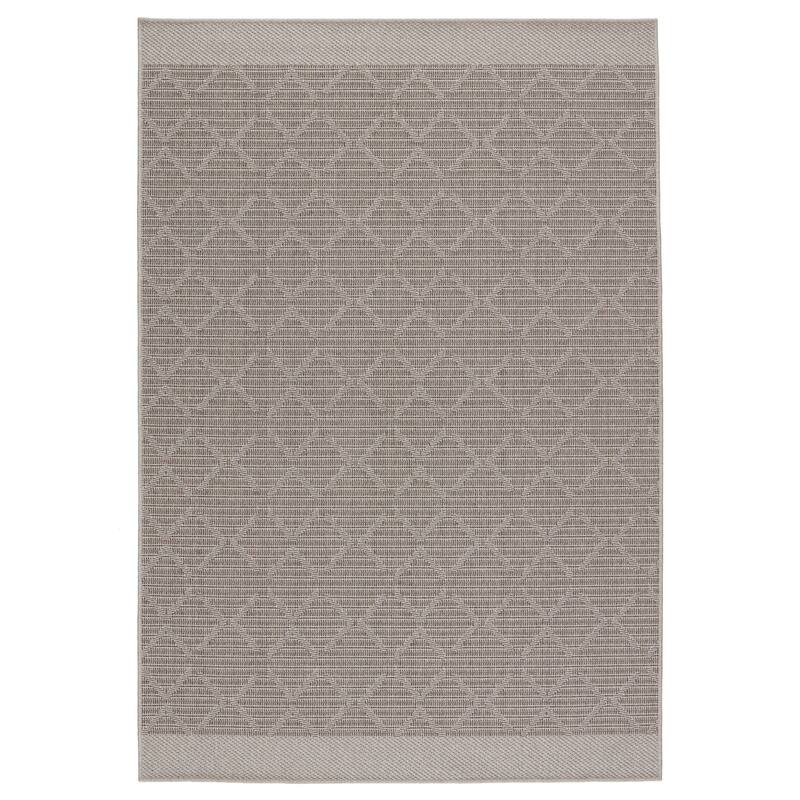 Motu Indoor/ Outdoor Trellis Area Rug - 8' x 10' - Gray/Taupe