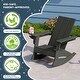 preview thumbnail 19 of 58, Shoreside Kids Outdoor Poly Adirondack Rocking Chair with Side Table 3-Piece Set