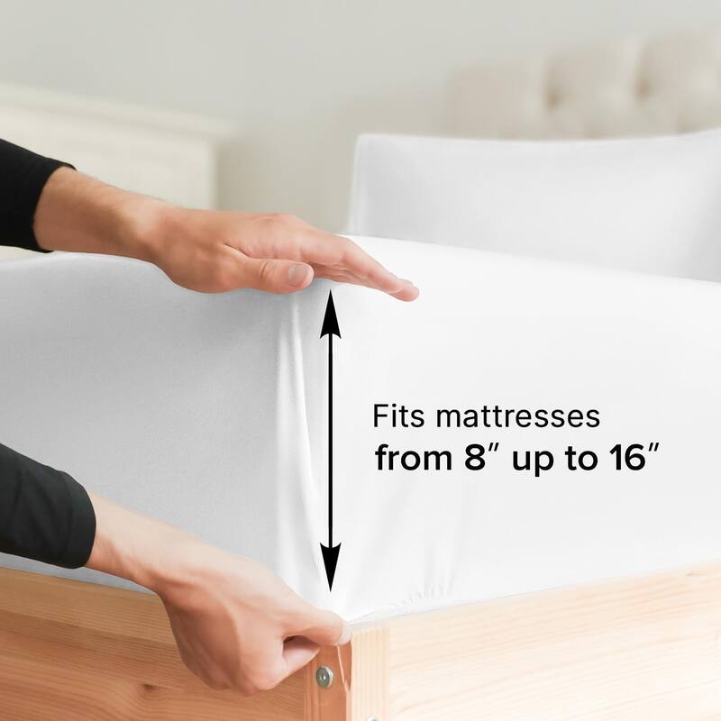 CGK Linens Brushed Microfiber Soft Wrinkle free 4 Piece Bed Sheet Set