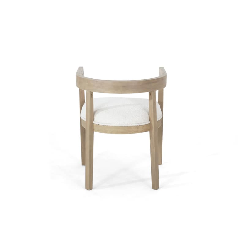 Ladieu Fabric and Wood Tub Dining Chairs （Set of 2）by Christopher Knight Home