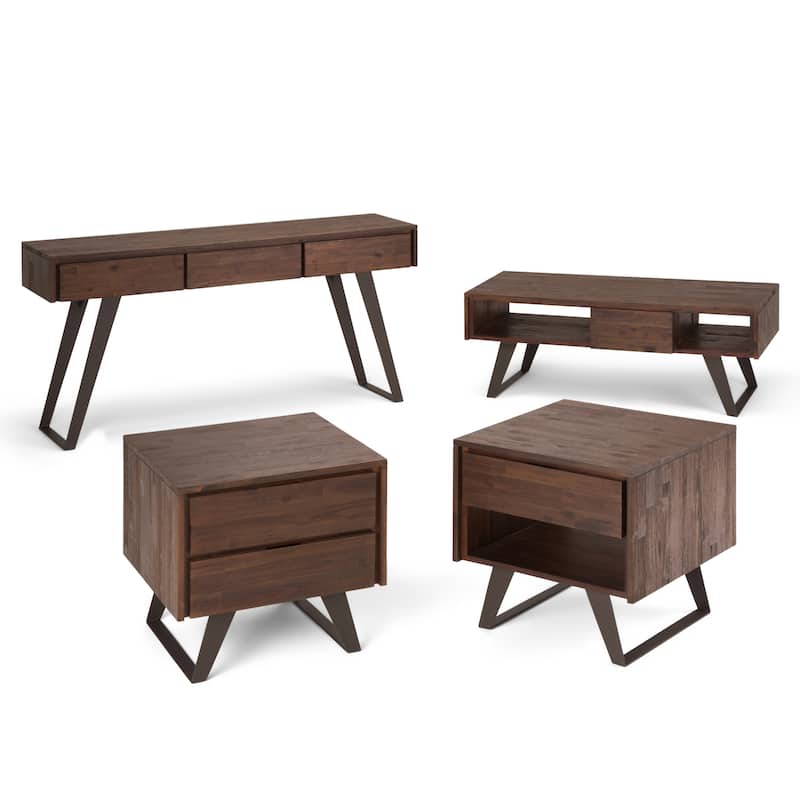 WYNDENHALL Mitchell 60 inch Wide Modern Industrial Console Sofa Table - 60 W x 16 D x 30 H