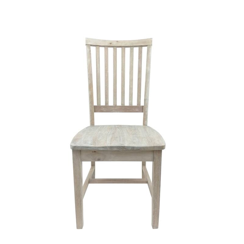 Solid Hand Finished Dining Chair - 39" - Driftwood Brown