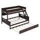 preview thumbnail 15 of 34, Twin Over Full Bunk Bed with Shelves and Trundle - Practical for Families