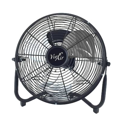 12 Inch Tilting Heavy Duty 3 Speed Metal Grill Industrial Floor Fan