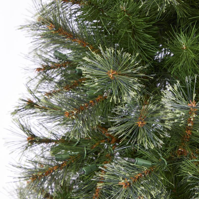 6.5ft. Cashmere Slim Artificial Christmas Tree with 350 Warm White Lights and 660 Branches - Stylish Festive X-Mas Glow