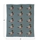 preview thumbnail 3 of 1, Cotton Knit Baby Blanket with Duck Print - 40.0"L x 32.0"W x 0.3"H - 40.0"L x 32.0"W x 0.3"H