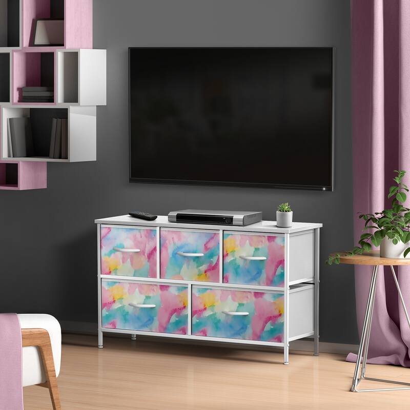 Sorbus 5 Drawer Wide Short Dresser