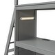 preview thumbnail 20 of 38, Modern Twin over Twin Bunk Bed With LED Light And USB Ports,Solid Construction for Kids