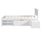 preview thumbnail 18 of 33, Twin Platform Bed with Drawer and Two Storage Shelves, No Box Spring Needed