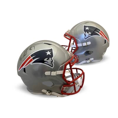 Rob Gronkowski Autographed New England Patriots Signed Football Full Size Replica Helmet JSA COA - 8'6" x 11'6"