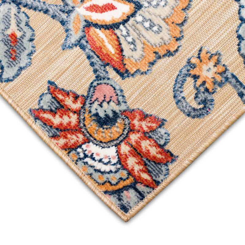 Liora Manne Canyon Ornamental Flower Indoor/Outdoor Rug