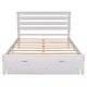 preview thumbnail 7 of 16, Full Size Platform Bed with Drawers